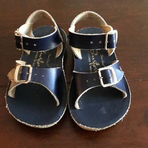 Navy Saltwater Sandals